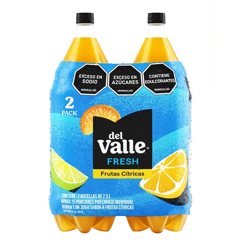 BEBIDA DEL VALLE DUO FRUTOS CITRITRICOS 2 X 2500 ML