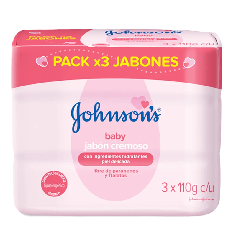 JABON BAÑO J&J BABY HUMECTANTE X3X110XGR