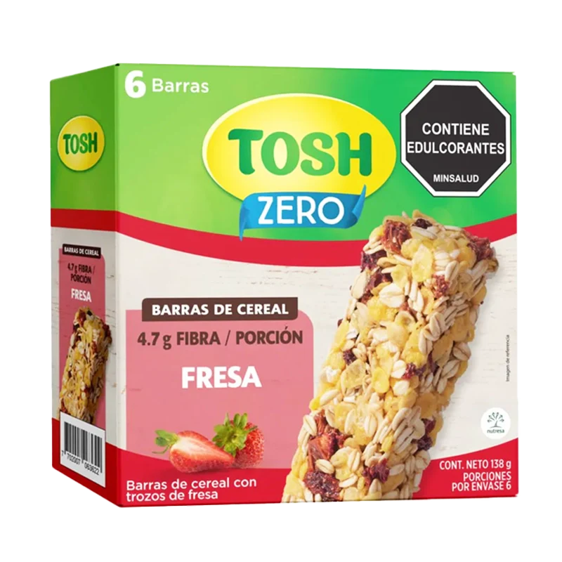 GRANOLA TOSH FRESA MENOS AZUCAR X 138 GR