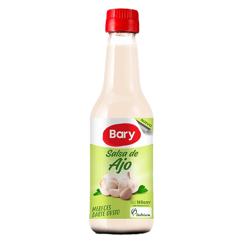 SALSA DE AJO BARY FRASCO X 165 ML