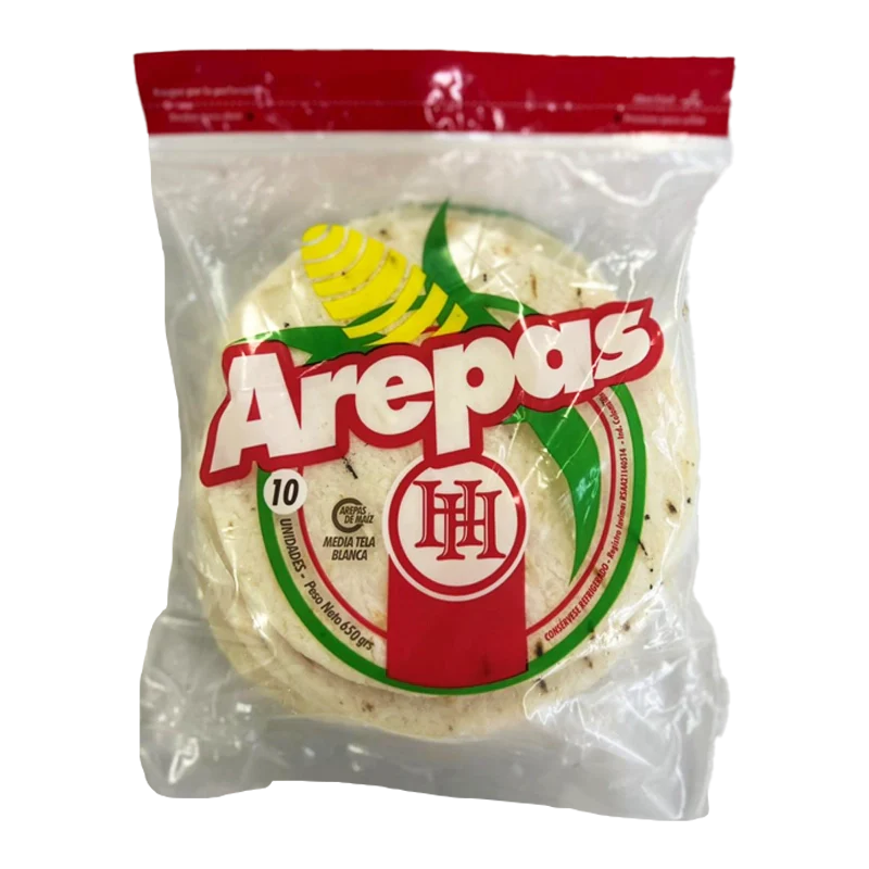 AREPA MEDIA TELA BLANCA HH X 10 UND