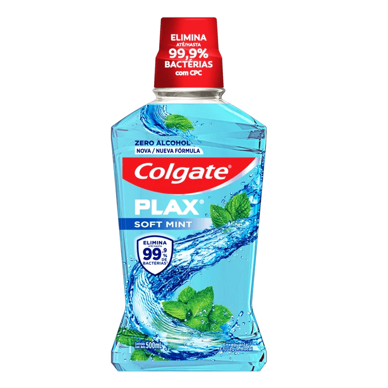 ENJUAGUE BUCAL PLAX SIN ALCOHOL X 500 ML
