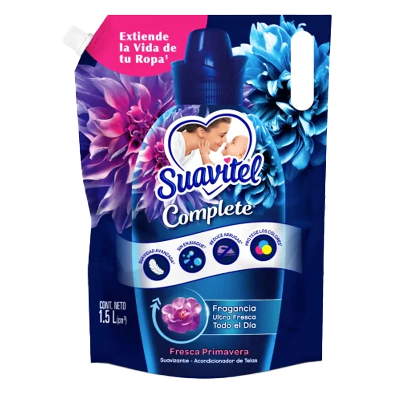 SUAVIZANTE SUAVITEL COMPLET FRESCA PRIMAVERA X 1500 ML