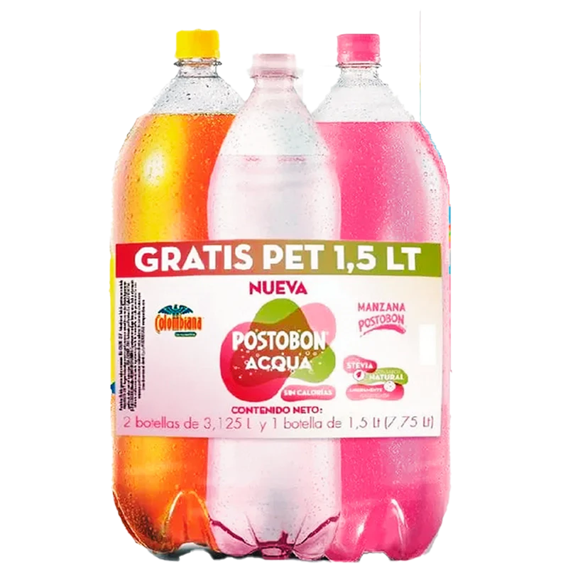 GASEOSA POSTOBON DUO 3.125 GT AQUA