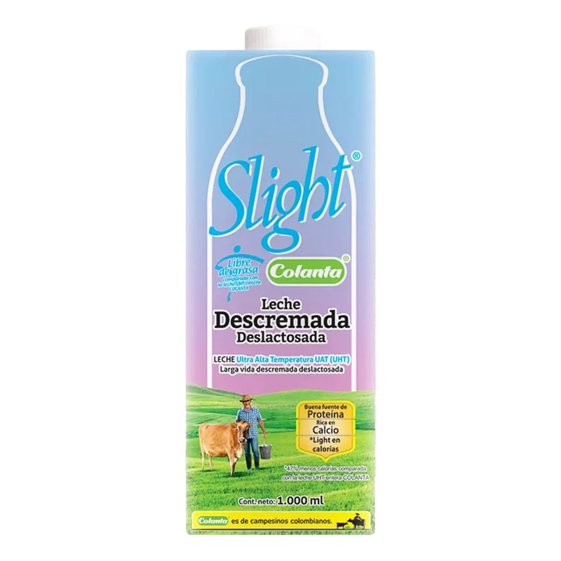 LECHE COLANTA DESLACTOSADA DESCREMADA UHT TETRA X 1000 ML