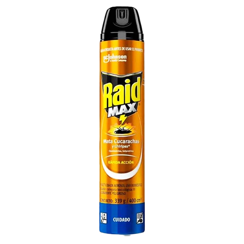 INSECTICIDA RAID MAX CUCARACHAS X 400 ML