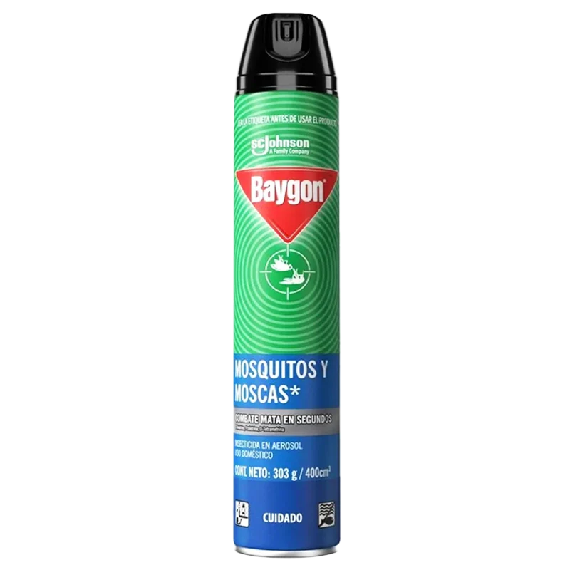 INSECTICIDA BAYGON MOSQUITOS Y MOSCAS X 400 ML