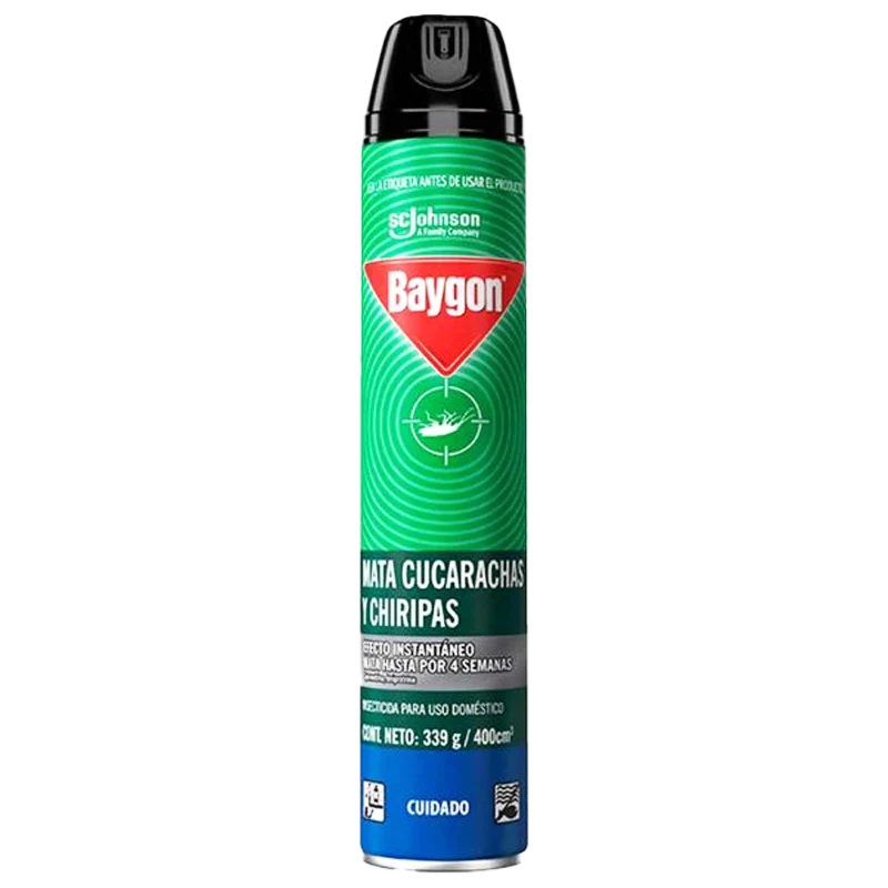 INSECTICIDA BAYGON MATA CUCARACHAS Y CHIRIPAS X 400 ML