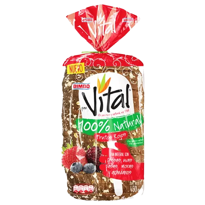 PAN VITAL BIMBO FRUTOS ROJOS X 460 GR