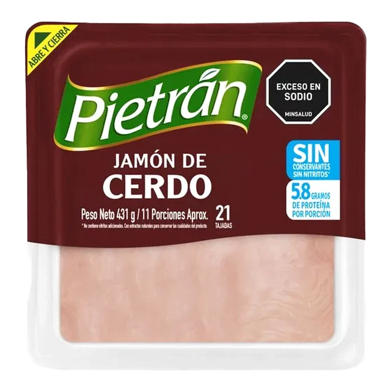 JAMON DE CERDO PIETRAN X 431 GR
