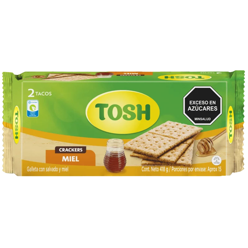 GALLETA TOSH MIEL TACO X 418 GR