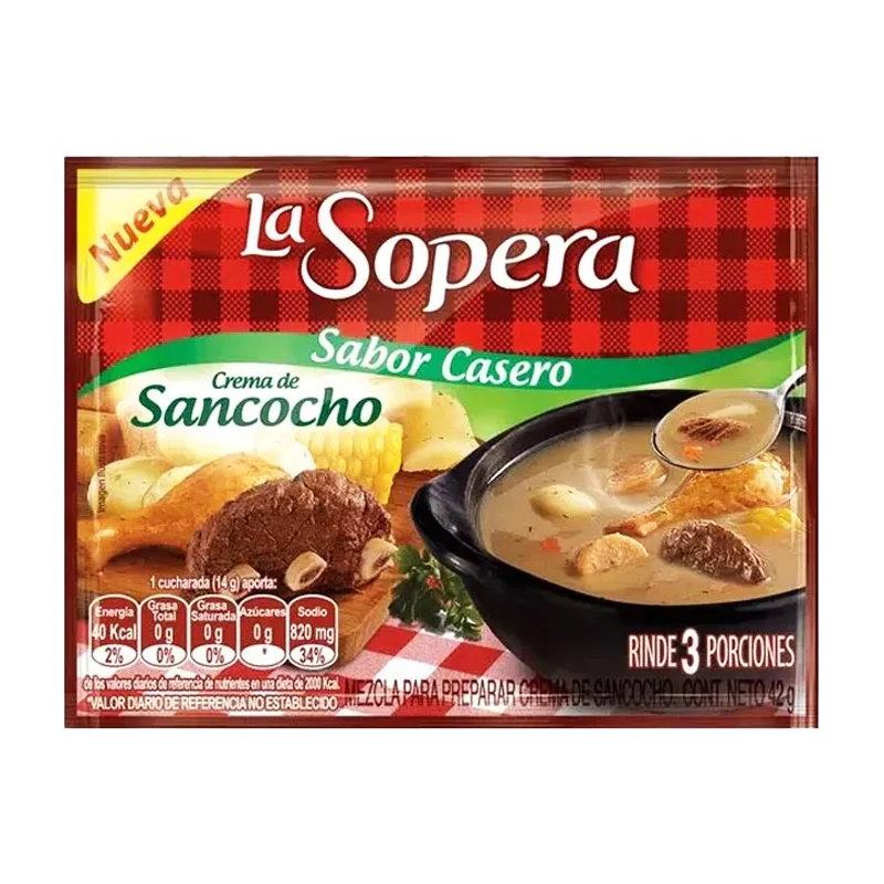 CREMA LA SOPERA 3 PORCIONES SANCOCHO 6 X 18