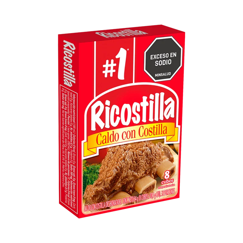 CALDO RICOSTILLA CUBO X 8 X 10 GR C/U