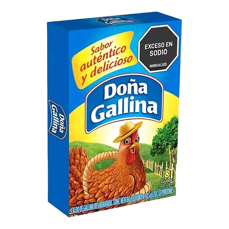 CALDO DOÑA GALLINA CUBO X 8 X 10GR C/U