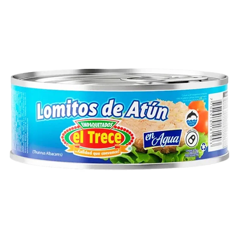 ATUN EL TRECE LOMITOS EN AGUA X 175 GR
