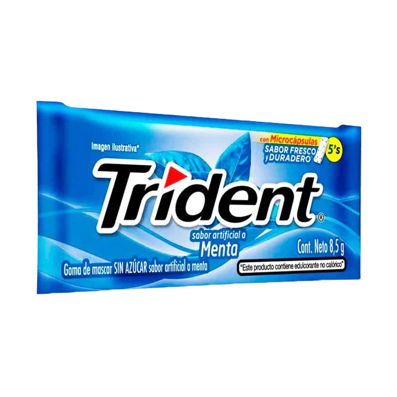 CHICLES TRIDENT 5S MENTA X 8.5 GR