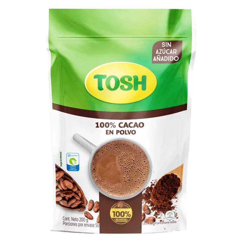 BEBIDA TOSH CACAO POLVO X 200 GR