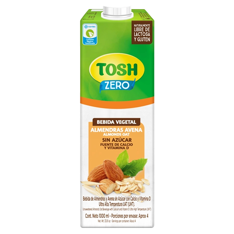 BEBIDA TOSH ALMENDRA AVENA X 1000 ML