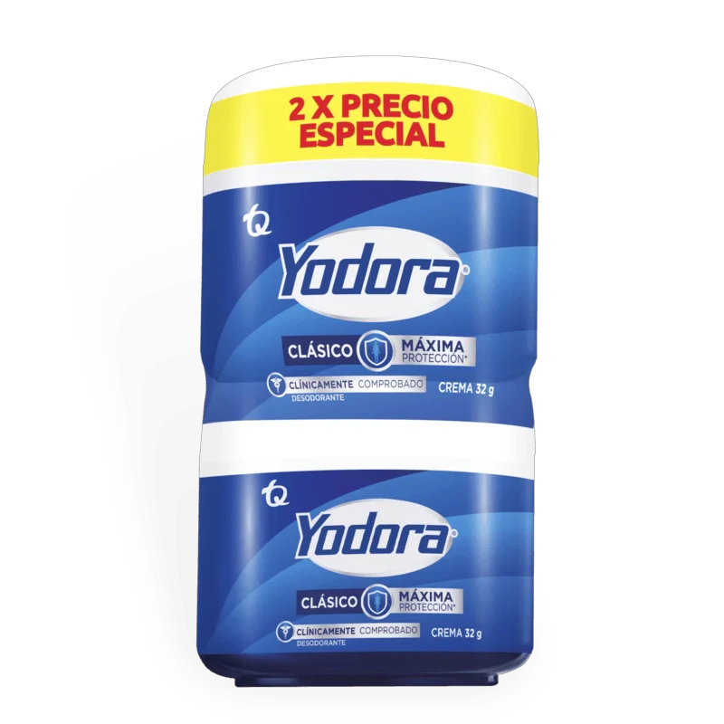YODORA CREMA X 32GR C/U PAGUE 1 LLEVE 2
