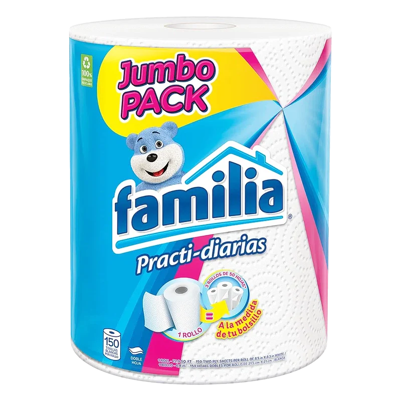 TOALLA COCINA FAMILIA PRATIC JUMBO X1 X150H