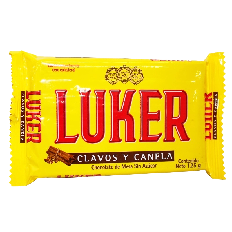 CHOCOLATE LUKER AMARCO CLAVOS Y CANELA X 125 GR