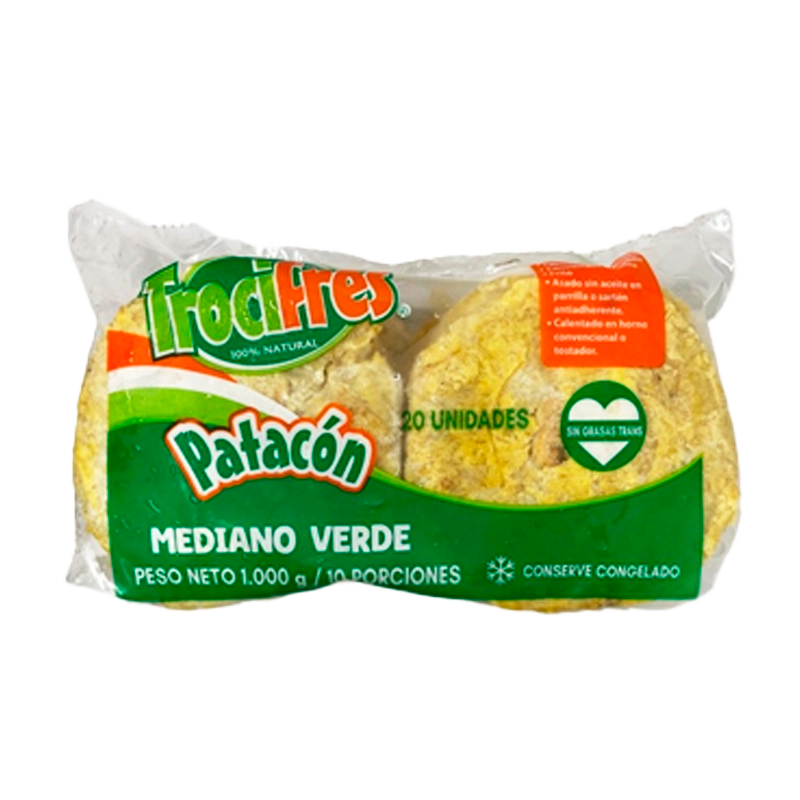 PATACON MEDIANO VERDE TROCIFR X 10 UND