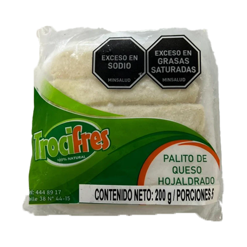 PALITO DE QUESO HOJALDRADO TROCIFRES X 5 X 200 GR