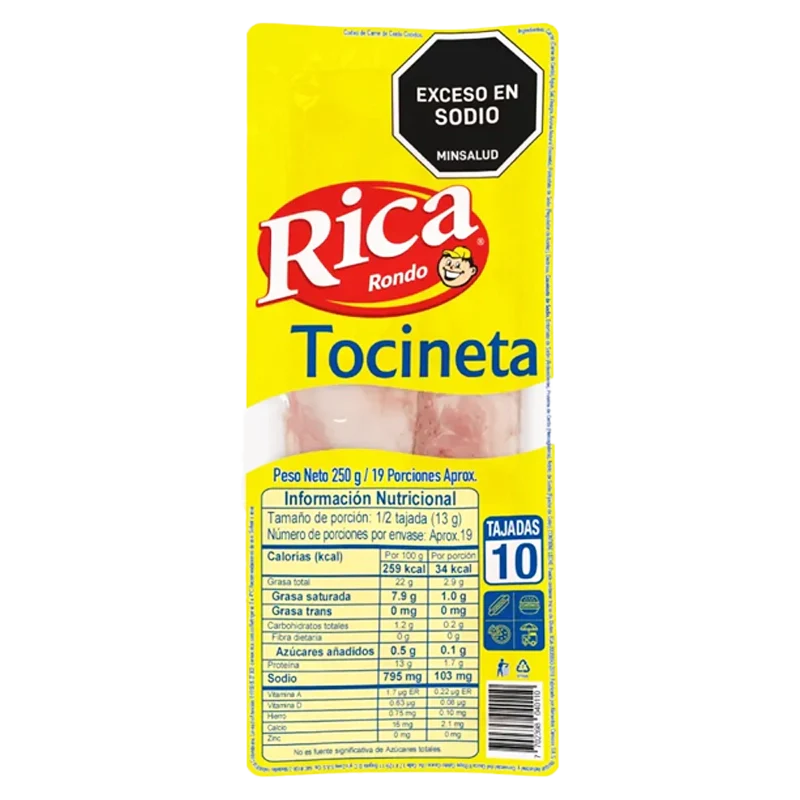 TOCINETA RICA X 250 GR