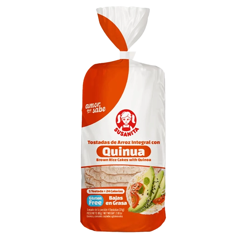 TOSTADA SUSANITA DE ARROZ INTEGRAL QUINUA X 80 GR