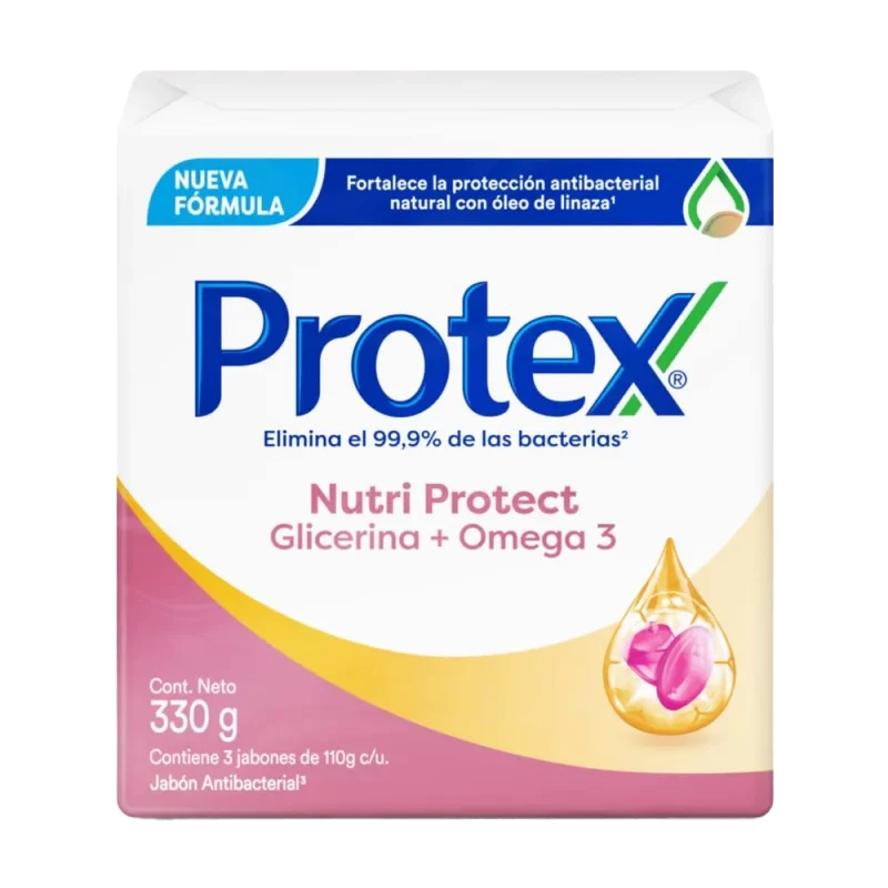 JABON BAÑO PROTEX OMEGA 3 X 3 X 110GR