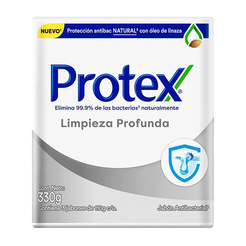 JABON BAÑO PROTEX LIMPIEZA PROFUNDA X 3 X 110GR