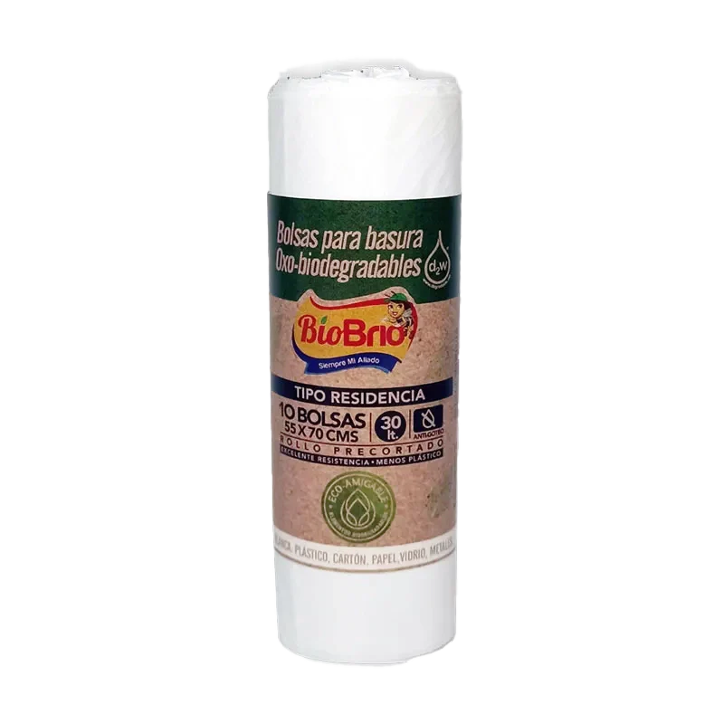 BOLSA BASURA BRIO RESID BLANCA  X 10UND