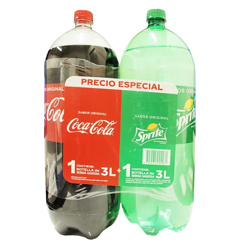 GASEOSA COCA COLA + SPRITE DUO X 3000ML