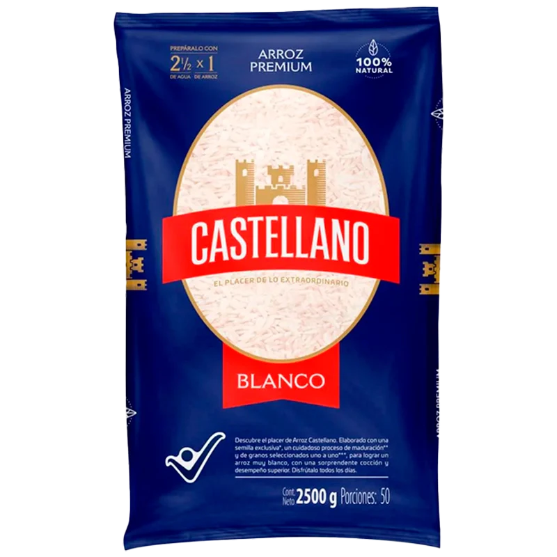 ARROZ CASTELLANO X 2500 GR