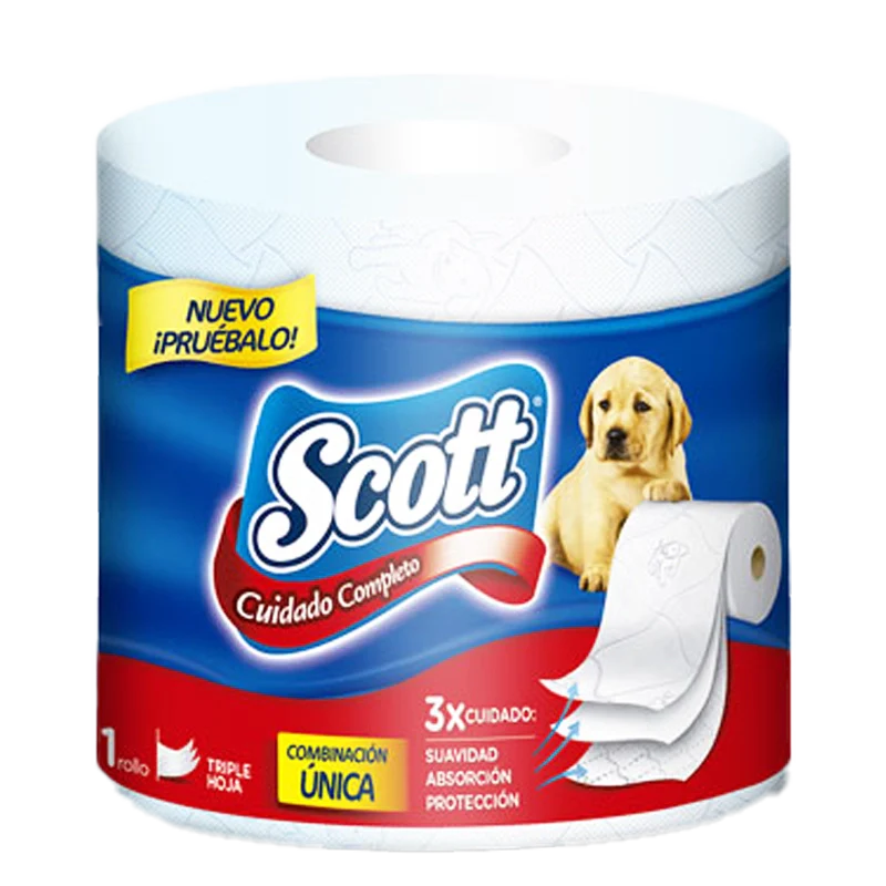 PAPEL HIGIENICO SCOTT CUIDADO COMPLETO X 1 UND