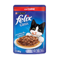ALIMENTO HÚMEDO PARA GATO FELIX CON CARNE X 85GR