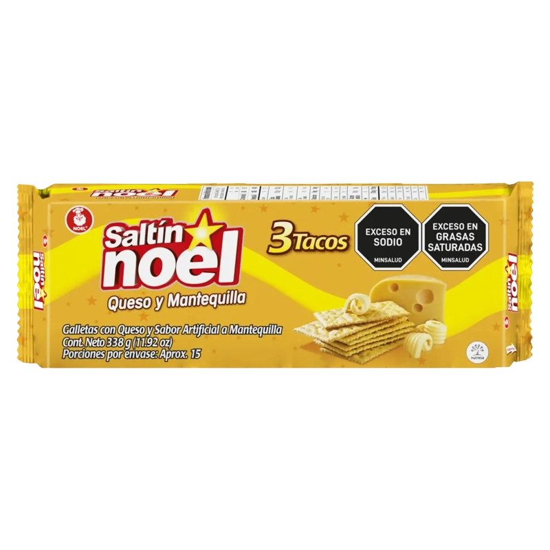 GALLETA SALTIN QUESO MANTEQUILLA X 3 TACOS