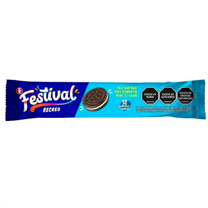 GALLETA FESTIVAL RECREO TUBO X 108 GR