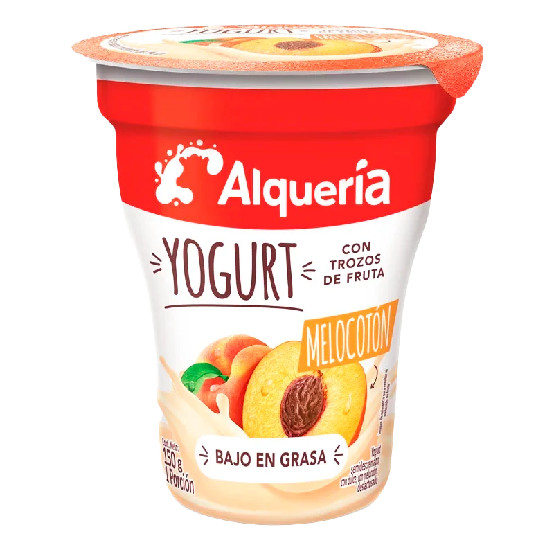 YOGURT ALQUERIA VASO MELOCOTON X 150 GR