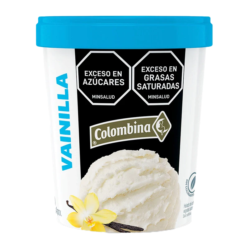 HELADO COLOMBINA VAINILLA  X 600GR