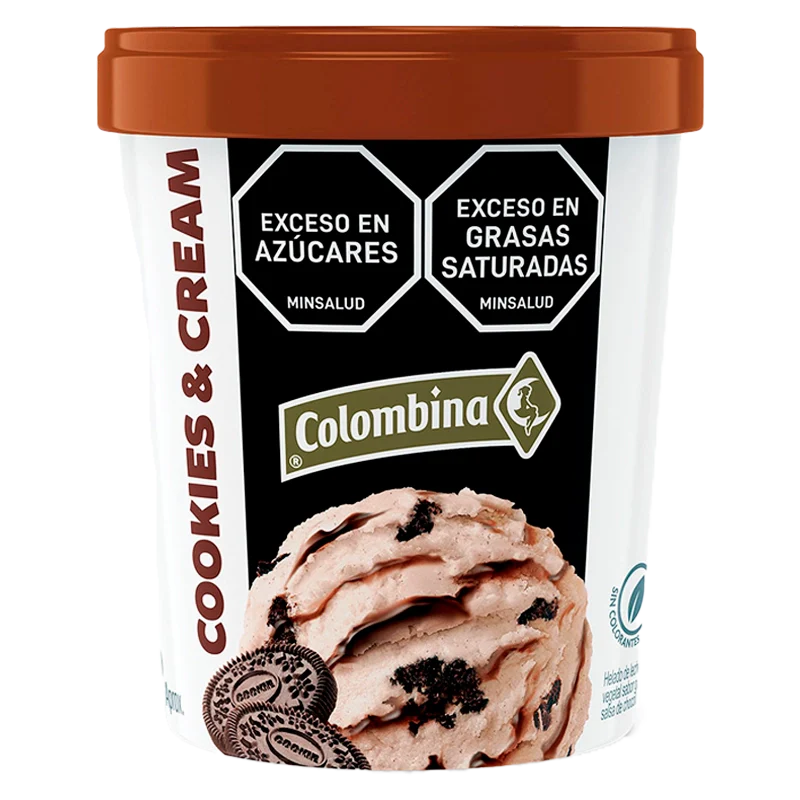 HELADO COLOMBINA COOKIES&CREAM  X600GR