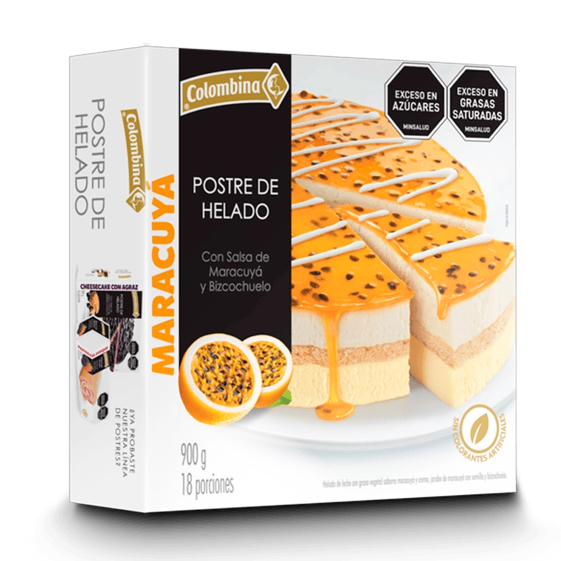 HELADO POSTRE DE MARACUYA COLOMBINA X 900 GR