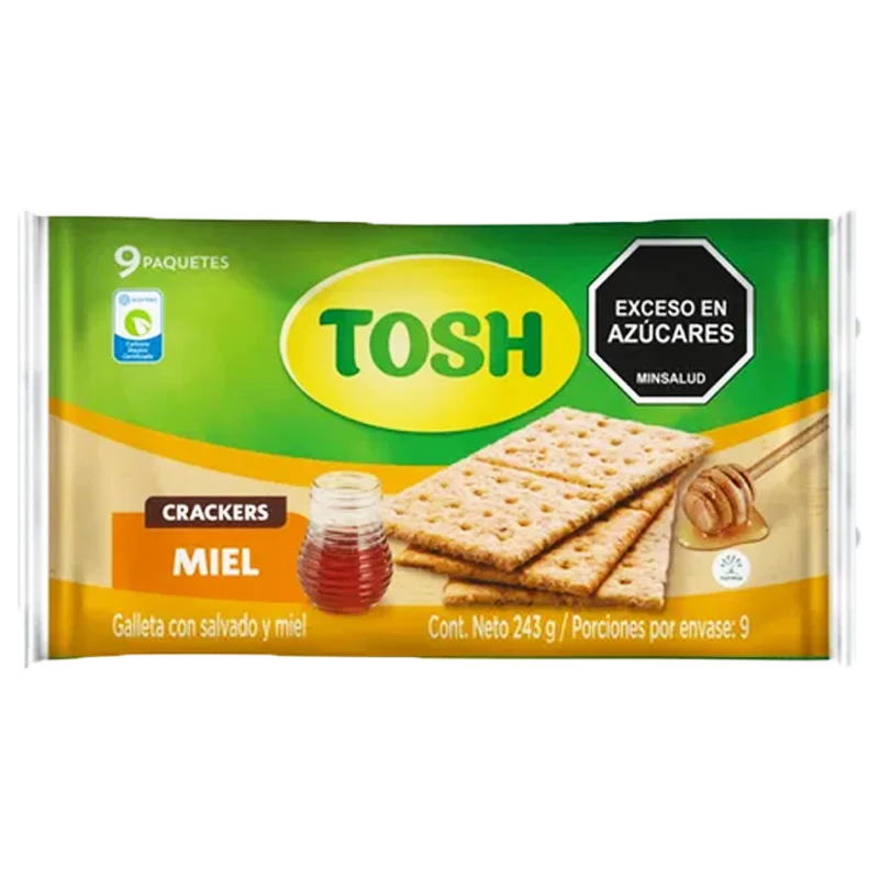 GALLETA TOSH MIEL FIT 9X3 243 GR