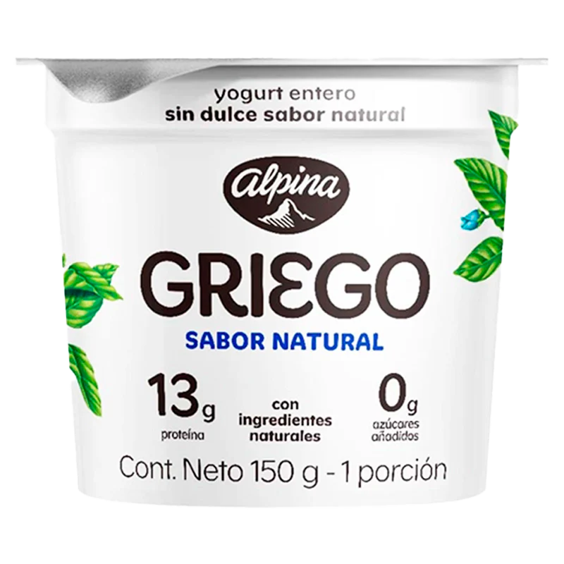 YOGURT GRIEGO ALPINA NATURAL X 150 GR