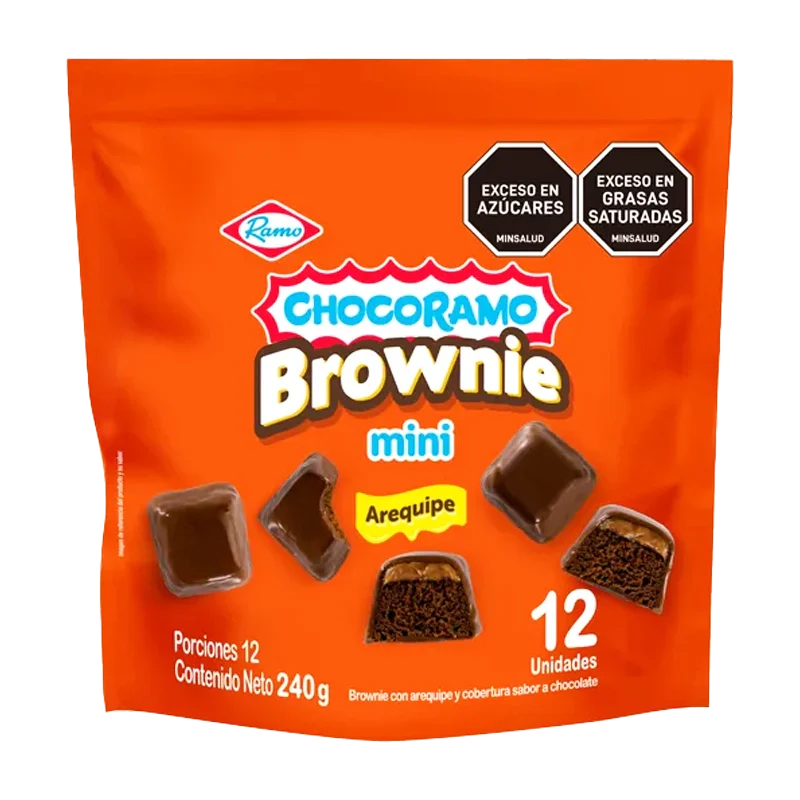 BROWNIE CHOCORRAMO MINI AREQUIPE X 12 UND