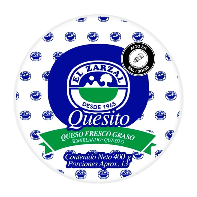 QUESITO EL ZARZAL  REDONDO  X 400 GR