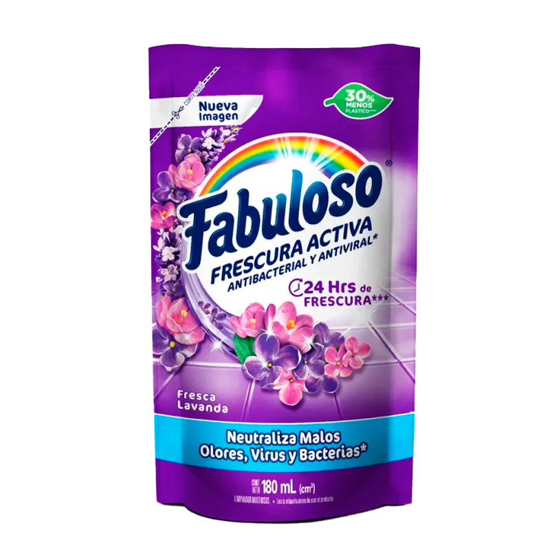 LIMPIADOR DE PISOS FABULOSO LAVANDA X 180 ML
