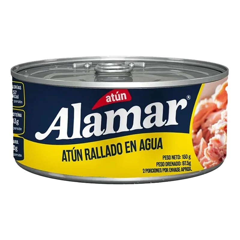 ATUN ALAMAR RALLADO EN AGUA  X 150 GR