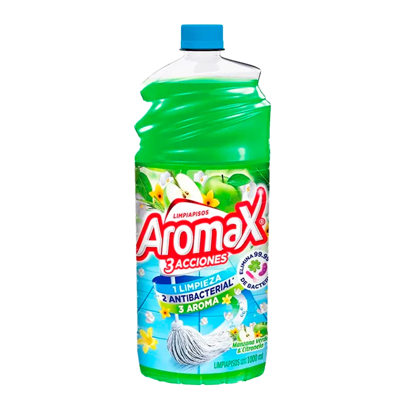 LIMPIADOR DE PISOS AROMAX MANZANA LIQUIDO X 1000 ML