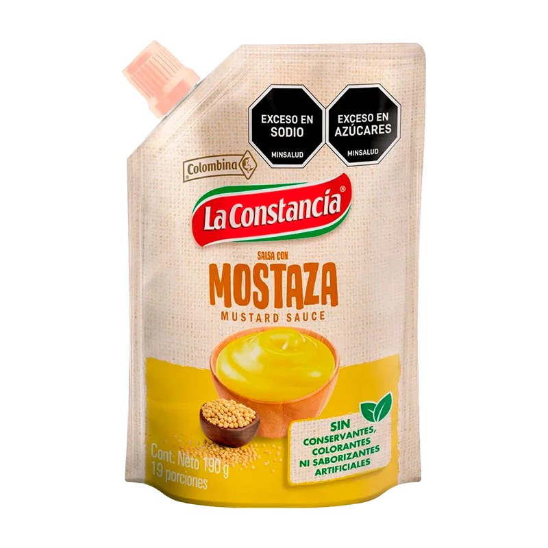 SALSA CON MOSTAZA LA CONSTANCIA X 190 GR